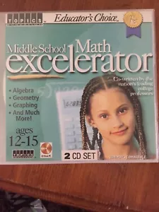 Software PC Middle School Math Excelerator 2CD Cardboard Jewel - Picture 1 of 3