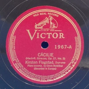 Kirsten Flagstad (German) 78 Cacilie / Seitdem Dein Aug' BX1C - Picture 1 of 2