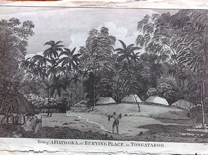 View Afiatooka Pacific Islands Aquatint 18th Century Cook Travels Tanzania - Picture 1 of 1