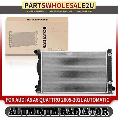 Radiator with Transmission Oil Cooler for Audi A6 Quattro A6 2005-2011 Automatic — 第 1/4 张图片