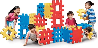Little Tikes Big Waffle Block Set - 18 piezas, azul/rojo/amarillo Foto 1 de 4