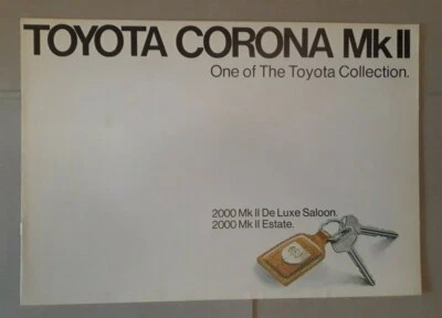 Toyota Corona Mk II Range Brochure c.1971 - 2000 De Luxe Saloon  Estate - Image 1 of 3
