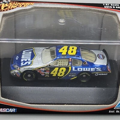 Coche diecast: 2006 Winner's Circle Jimmie Johnson #48 Lowe's escala 1:87 con estuche Foto 1 de 4