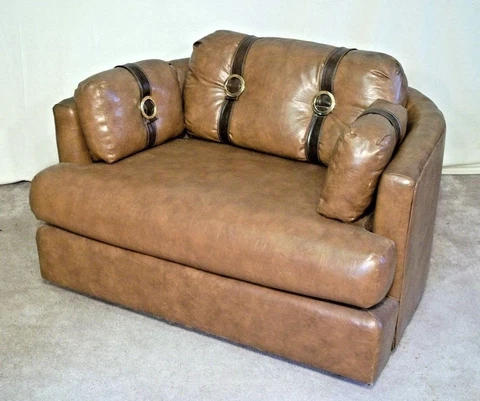 MID CENTURY MODERN WEGNER - BAUGHMAN LEATHER BARREL BACK CLUB TUB CHAIR Cover