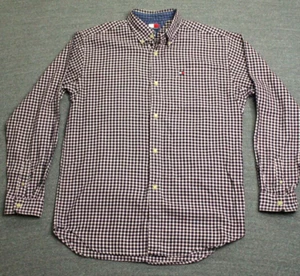 Camisa Tommy Hilfiger Para Hombre XL Se Ajusta Como Mediana Cuadros Medidas Manga Larga - Imagen 1 de 17