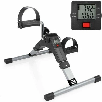MINI CYCLETTE PEDALIERA PIEGHEVOLE REGOLABILE CASA DIGITALE LCD MANI PIEDI - Immagine 1 di 4