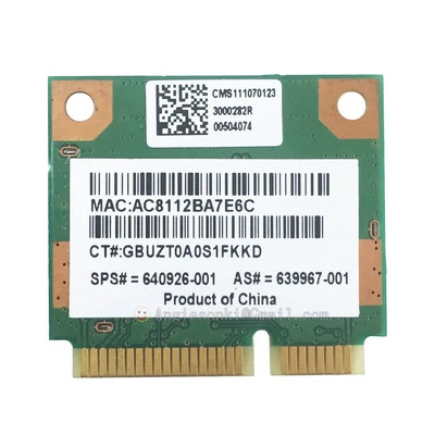 HP 4431S 4436S 4430S 4230S Realtek RTL8188CE Wireless WIFI WLAN card 640926-001 - Image 1 of 4