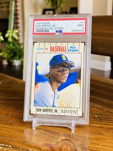 Ken Griffey Jr PSA 9 MINT New Slab Parallel 1990 Fleer Baseball All Star LOW POP