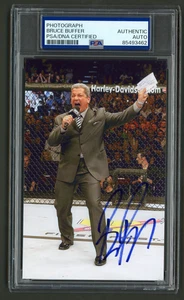 Bruce Buffer Signed Photo (PSA) MMA Ring Announcer UFC Octogon Broadcaster - Picture 1 of 2