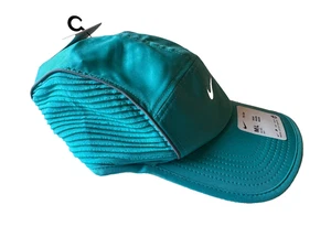 Nike Teal Billed Fly Cap Swoosh Logo Size M/L Adjustable Cord NEW FJ0736 345 - Picture 1 of 6