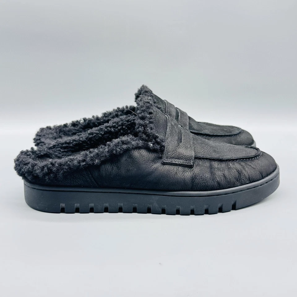 Vionic Zapatos Mujer 9 Negro Imitación Piel Uptown Mule Mocasín Sin Cordones Zuecos Zapatillas Foto 1 de 4