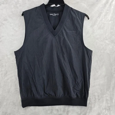 Outdoor Voices Golf Vest Mens Size Large Black Windbreaker Pullover - Image 1 of 4