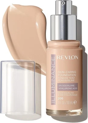 REVLON Illuminance Skin Caring Foundation NATURAL OCHRE 205 squalane hyaluronic - Image 1 of 4