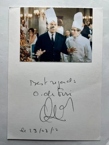 Autograph OLIVIER DE FUNÈS-Actor FRANCE-Funes-FANTOMAS-Louis-signed - Picture 1 of 1
