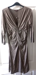 Phase Eight - Josie Twist Kleid - Praline meliert - Größe 14 - Neu - Bild 1 von 5