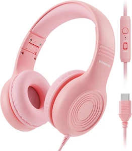 KONNAO Upgrade USB Typ C Kinder-Kopfhörer, Kabelgebundene Kopfhörer Für Kinder  - Bild 1 von 12