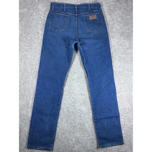 Jeans Wrangler Para Hombre 36x38 Azul Denim Calce Regular Algodón Hecho en México - Imagen 1 de 12