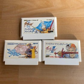 Final Fantasy 1 2 3 Famicom Game Set Japan NES Tested Working Square