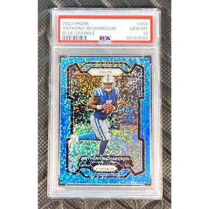 Anthony Richardson 2023 Panini Prizm Rookie Blue Sparkle RC /96 PSA 10 #343 SSP - Picture 1 of 2