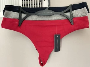 Tommy Hilfiger Thong 3 Pack XL Extra Large Cotton Women New - Picture 1 of 4