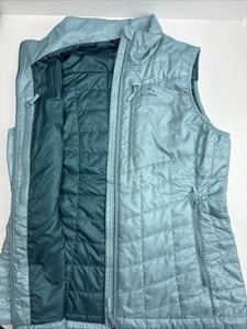 LL Bean Primaloft Packaway Light Vest Damen Medium Reg Blue Full-Zip 503400 - Bild 1 von 13
