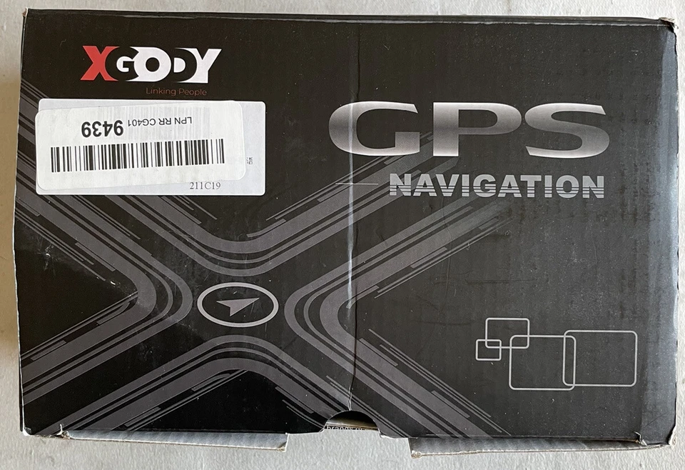 Xgody GPS Navigation for Car Truck System 2021 Map 7in J727 Lifetime Maps - Image 1 of 3