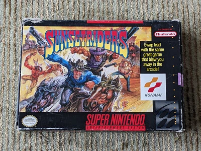 Sunset Riders Super Nintendo SNES Authentic BOX ONLY NO GAME W/ Tray - Image 1 of 4