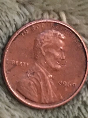 1969 D Lincoln 1 cent Multiple Errors Obv & Rev. - Image 1 of 4