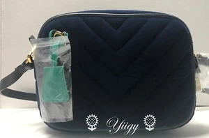 🐼💦 J. Bolso Bandolera Crew 🐼💦 Terciopelo Azul Marino Sello 🐼 W1 - Imagen 1 de 3