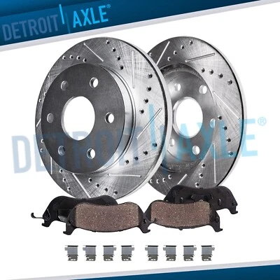 Almohadillas de rotores traseros perforados de 11,73"" para frenos de estacionamiento manuales Sprinter 1500 2500 Foto 1 de 4