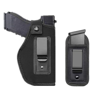 Concealed Right Hand IWB Gun Holster&Magzine Pouch for S&W M&P Shield 9mm Glock - Image 1 of 4