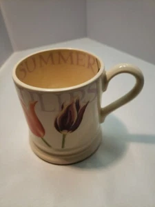 Emma Bridgewater Summer Tulips Hand Painted Stoke-On-Trent 1/2 Pint Mug England  - Picture 1 of 10