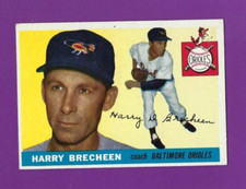 1955 Topps baseball card 113 Harry Brecheen Baltimore Orioles EXMT