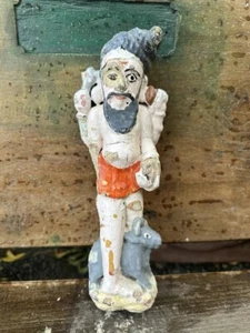 1700’s Ancient Old Stone Hand Carved Painted Hindu God Shiva Sculpture - Picture 1 of 8