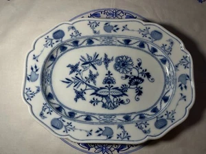 Meißen Zwiebelmuster Porzellan Servierplatte 26,5 cm x 19,5 cm, 2. Wahl - Bild 1 von 12