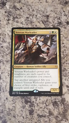 Veteran Warleader - Battle for Zendikar - Magic the Gathering MTG Nice! - Image 1 of 3
