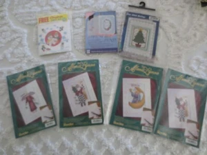7 Sealed GREETING CARDS/ENVELOPES Cross Stitch KITS - 4 Alma Lynne + - Listed - Picture 1 of 8