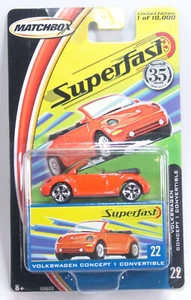 Matchbox 2004 #22 -H- New Superfast - Limited - Volkswagen Concept 1 Convertible - Imagen 1 de 1