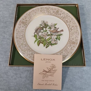 Plato Lenox Boehm "Wood Thrush" Plato Coleccionista Decorativo 10 3/4" 1970 con Caja - Imagen 1 de 6