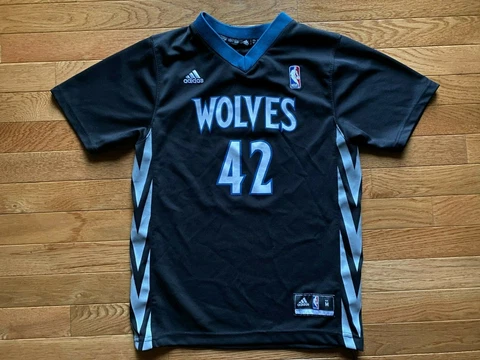 Kevin Love Minnesota Timberwolves Black Adidas Replica Jersey Sleeved Youth Sz M Cover