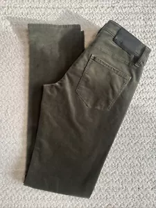 PAIGE Men's Size 28 Federal Forest Shadow Olive Green Corduroys Pant 30w X 32L - Picture 1 of 18