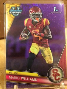 Mario Williams 2023 1st Bowman U Chrome RARE #/399 PURPLE REFRACTOR Rookie RC
