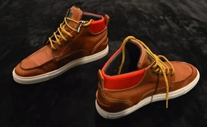 NEW Dsquared2 brown combat leather sneaker boots Men's 41.5 EU Men's 8.5 - Picture 1 of 6