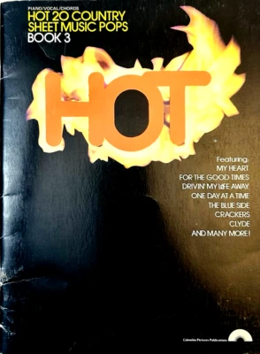 Libro de partituras vintage Hot 20 Country Book 3 1980 piano acordes vocales Foto 1 de 4