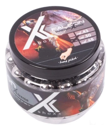 SHOXX Falcon .50 Stahlkugeln Glasbreaker 150 Stück