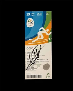 Fastest Man Alive Usain Bolt Signed Rio 2016 Olympic Ticket COA Proof Photo 2 - Picture 1 of 8