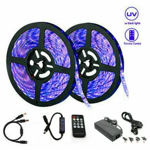 LED UV Black Strip Light 12V Ultraviolet Flexible 5050 SMD Party Club DJ remote - Picture 1 of 11