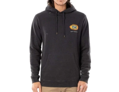Pulôver masculino com capuz RIP CURL OCEAN SUN HOOD - Preto lavado - Médio - Novo com etiquetas - Imagem 1 de 2