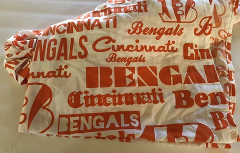 Lot Cincinnati Bengals NFL Northwest Legit Fitted/Flat Bed Bedroom Twin? Sheets Cover