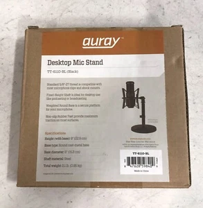 Auray Desktop Microphone Stand With Shock Mount TT-6110-BL - Picture 1 of 1